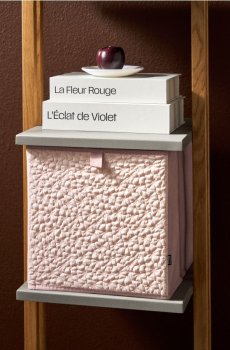 Коробка для зберігання з квітами - рожевий