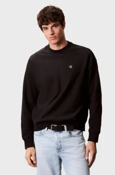 Мужской черный свитшот PREMIUM TERRY MONOGRAM Черный XXL Calvin Klein Jeans LV04RC277G