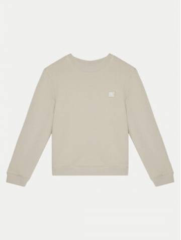 Calvin Klein Jeans Світшот Mono Mini Badge IU0IU00570 Бежевий Regular Fit Calvin Klein Jeans Світшот Mono Mini Badge IU0IU00570 Бежевий Regular Fit
