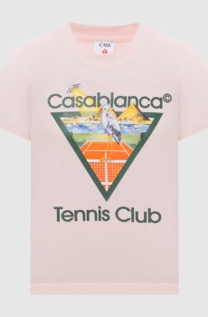 Розовая футболка Tennis Club с принтом логотипа