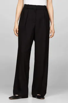 Женские черные брюки CORE RELAXED STRAIGHT PANT Черный M Tommy Hilfiger WW0WW39725