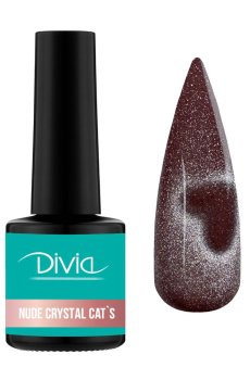 Гель-лак для ногтей Divia Nude Crystal Cats Di1249, NC090, 8 мл