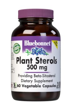 Растительные стерины Bluebonnet Nutrition Plant Sterols 500 мг, 60 капсул