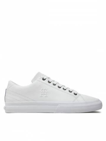Tommy Hilfiger Снікерcи Th Hi Vulc Street Low Lth FM0FM05111 Білий Tommy Hilfiger Снікерcи Th Hi Vulc Street Low Lth FM0FM05111 Білий