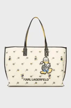 Женская белая сумка с узором Karl x Disney Белый ONESIZE Karl Lagerfeld A3W30265
