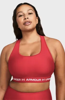 Женский красный топ Crossback Mid Bra Красный XS Under Armour 1361034-814