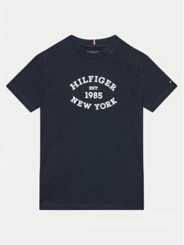 Tommy Hilfiger Футболка Monotype Flock KB0KB08658 Cиній Regular Fit Tommy Hilfiger Футболка Monotype Flock KB0KB08658 Cиній Regular Fit