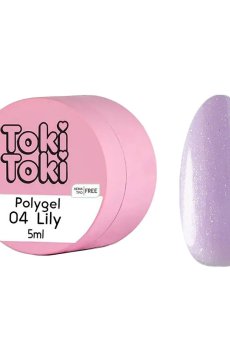 Полигель для моделирования ногтей Toki Toki Polygel 04 Lily, 5 мл
