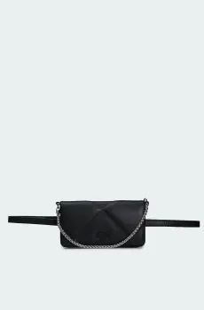 Женская черная поясная сумка QUILT CROSSBODY Черный ONESIZE Calvin Klein K60K611668