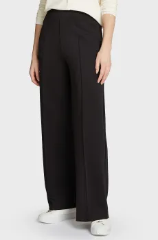 Женские черные брюки TECHNICAL KNIT WIDE LEG Черный 38 Calvin Klein K20K207647