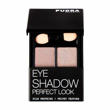Компактные двойные тени для век Pudra Cosmetics Perfect Look Eye Shadow 05, 4.2 г Компактные двойные тени для век Pudra Cosmetics Perfect Look Eye Shadow 05, 4.2 г