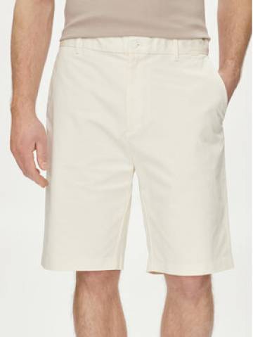 Calvin Klein Шорти з тканини Sateen K10K112831 Écru Regular Fit Calvin Klein Шорти з тканини Sateen K10K112831 Écru Regular Fit