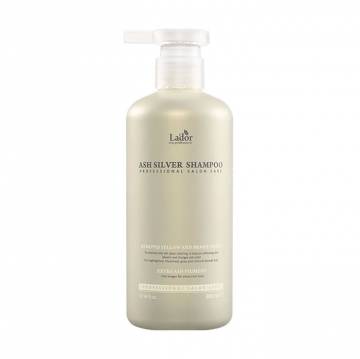 Увлажняющий оттеночный шампунь Lador Ash Silver Shampoo для светлых волос, 300 мл Увлажняющий оттеночный шампунь Lador Ash Silver Shampoo для светлых волос, 300 мл
