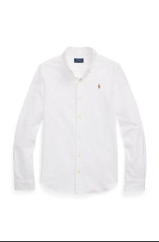 Детская хлопковая рубашка Polo Ralph Lauren
