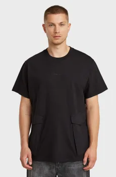 Мужская черная футболка Rovic Черный M G-Star RAW D26609,C784