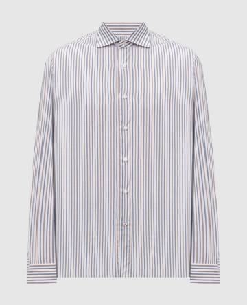 Белая рубашка в полоску Белая рубашка в полоску