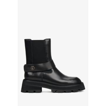 Челсі шкіряні чорні Estro ER00112112