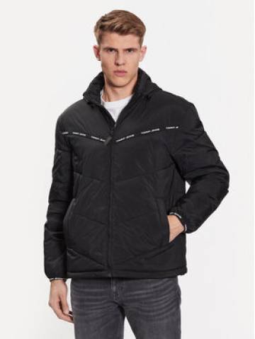 Tommy Jeans Пуховик Tape Detail DM0DM16578 Чорний Regular Fit Tommy Jeans Пуховик Tape Detail DM0DM16578 Чорний Regular Fit