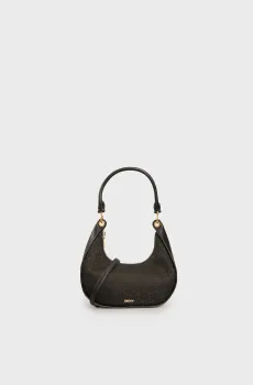 Женская черная сумка с узором ABBY - HOBO Черный ONESIZE DKNY R44EFI49