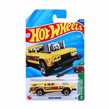 Базовый автомобиль Hot Wheels Gruise Bruiser, желтый с красным рисунком, от 3 лет, 11*3.5*11 см (5785)