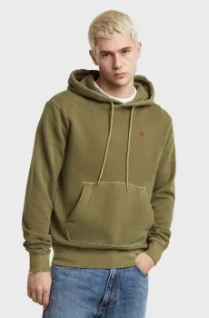 Мужское оливковое худи Overdyed Оливковый XL G-Star RAW D25103,D688