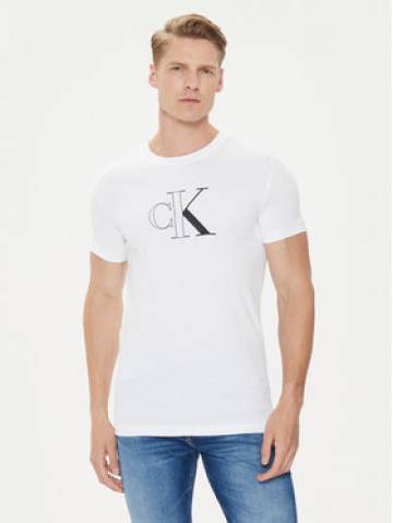 Calvin Klein Jeans Футболка Outline Monologo J30J325678 Білий Slim Fit Calvin Klein Jeans Футболка Outline Monologo J30J325678 Білий Slim Fit