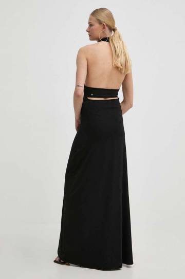 Платье Guess FLAVIA цвет чёрный maxi расклешённое W4GK28 KBPZ0 Платье Guess FLAVIA цвет чёрный maxi расклешённое W4GK28 KBPZ0