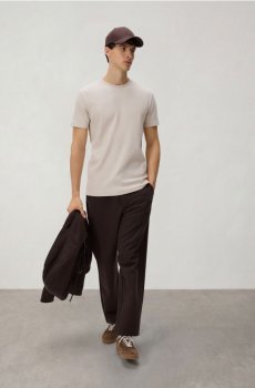 Reserved - Текстурована футболка в обтяжку - бежевий - 950HL-08X