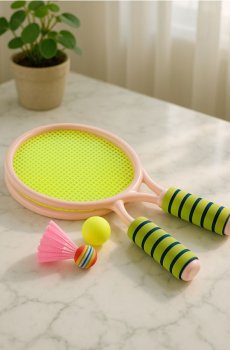 Пляжні ракетки з мячем - пастельний рожевий