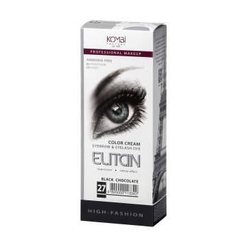 Крем-краска для бровей и ресниц Elitan Color Cream Eyebrows & Eyelashes 27 Черный шоколад, 100 мл Крем-краска для бровей и ресниц Elitan Color Cream Eyebrows & Eyelashes 27 Черный шоколад, 100 мл