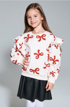 Кофта з круглим вирізом - кремовий