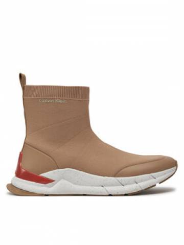 Calvin Klein Снікерcи Sockboot Runner HM0HM01241 Бежевий Calvin Klein Снікерcи Sockboot Runner HM0HM01241 Бежевий