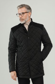 Деловая мужская черная куртка B-312