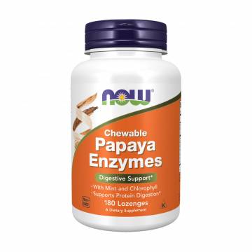 Пищеварительные ферменты папаи NOW foods Papaya Enzymes, 180 леденцов Пищеварительные ферменты папаи NOW foods Papaya Enzymes, 180 леденцов