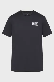 Мужская черная футболка UA TRIPLE STACK LC LOGO SS Черный S Under Armour 6004173-001