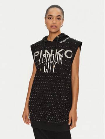 PINKO Світшот Maggiore 103055 A1LU Чорний Relaxed Fit PINKO Світшот Maggiore 103055 A1LU Чорний Relaxed Fit