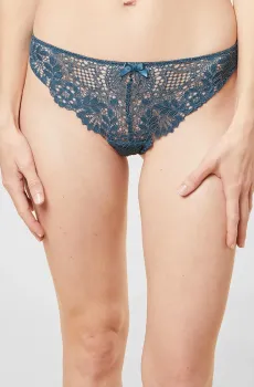 Женские бирюзовые трусики-танга SUCCESS Бирюзовый S Etam 6505646