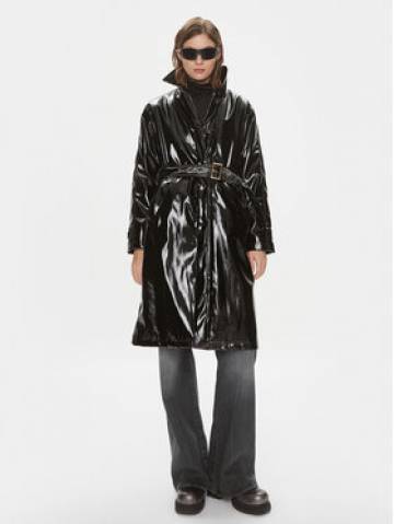 Silvian Heach Демісезонний плащ CVA23215TR Чорний Regular Fit Silvian Heach Демісезонний плащ CVA23215TR Чорний Regular Fit