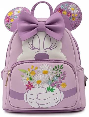 Рюкзак Loungefly Disney Minnie holding flowers mini (WDBK1763) Рюкзак Loungefly Disney Minnie holding flowers mini (WDBK1763)
