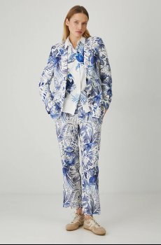 Брюки с примесью льна Medicine