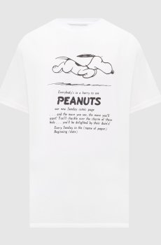 Белая футболка с принтом