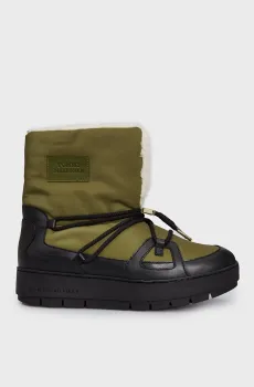 Женские зеленые дутики TOMMY ESSENTIAL SNOWBOOT Зеленый 40 Tommy Hilfiger FW0FW07504