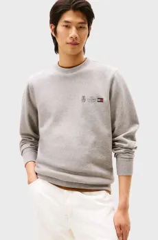 Мужской серый свитшот OUTLINE Серый L Tommy Hilfiger MW0MW40863