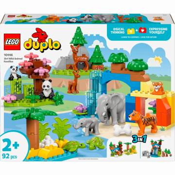 Конструктор LEGO DUPLO Сімейства диких тварин 3-в-1 (10446) Конструктор LEGO DUPLO Сімейства диких тварин 3-в-1 (10446)