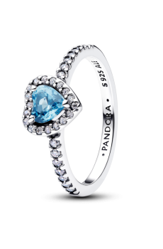 Каблучка "Сяюче блакитне серце"