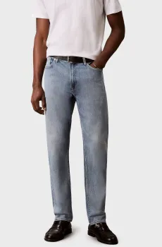 Мужские голубые джинсы CLASSIC TAPER SAGE STON Голубой 32-32 Calvin Klein Jeans LV04RG799G