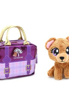 Мягкая игрушка Funville CuteKins Домашние животные в сумочках Мишка, от 1.5 лет, 10 см (FV35061-2)