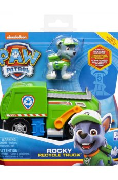 Игровой набор Paw Patrol Щенячий патруль: базовый спасательный автомобиль с водителем Рокки, от 3 лет (SM16775/9948)