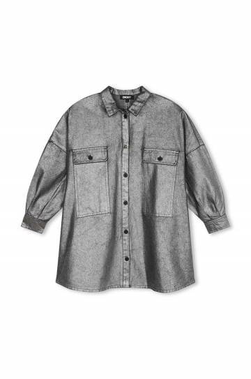 Детское платье Dkny цвет серый mini oversize D60263 Детское платье Dkny цвет серый mini oversize D60263