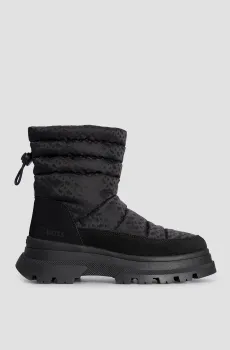 Женские черные дутики с узором Черный 36 BOSS 50504544;001